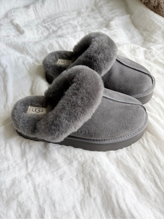 UGG Shoes - NEW UGG Gray Shearling Slippers - Cozy Slip-On